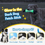 Indestructible Dog Rope Toy for Aggressive Chewers | Glow-in-The-Dark Tug of War Toy for Medium/Large Breeds | Durable TPR & Cotton Rope Chew Teething Fetch Toy