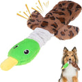 KOOLTAIL Duck Dog Toys, Tough Plush Dog Chew & Squeaky Toys with Crinkle Paper, Interactive Training & Tug of War Puppy Teething Toy for Indoor Outdoor Play, Soft Pet Toy for Small Medium Large Dogs