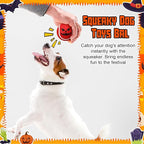 Civaner 36 Pcs Halloween Dog Toys Bulk, 2.5 Inch Squeaky Tennis Balls for Small Medium Large Dogs Pets Puppy Chew Teething Toy Interactive Training Gifts Xmas Stocking Stuffers