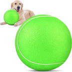 QDAN Giant Large Tennis Ball for Dogs: 9.5" Big Balls for Dogs for Outdoor Play, Big Tennis Ball Dog Toy for Small Medium Large Dog, Green