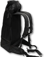 K9 Sport Sack Knavigate - Medium, Midnight Black - Ideal for Dogs with 17-19” Back Length - Adjustable, Backpack-Style Carrier with Internal Frame & Padded Hip Belt