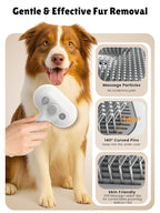 Anti-static Cat Steam Brush,3-in-1 Dog Brush & Gentle Grooming Fur Removal Tool for All Pets,Furmist Comb,Dog Brush,Cat Brushes,Pet Steam Brush,Self-Cleaning with Release Button for Long Short Hair