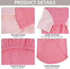 2 Pack X-Large Dog Shirts - Breathable Lightweight Basic Tees, Durable Moisture-Wicking Dogs Clothes for Beagle, Bullmastiff, Sleep, Hot Summer Day Outdoor Activities, Travel, Seaside, Pink