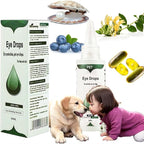 VEZE Eye Drops for Dogs, Dog Eye Drops & Cats, Gentle Dog Eye Infection Treatment, Relieves Dog Eye discomfort，Dog Eye Wash Relief Allergies Symptoms and Help Tear Stain Remover.