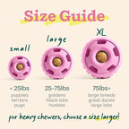 WOOF Party Pupsicle - Long-Lasting Interactive Dog Toys for Boredom - Low-Mess Design - Birthday Gifts for Dogs - Small Dog Toys - Party Pink