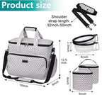 BAGLHER Dog Travel Bag, Pet Travel Bag (All Pet Travel Supplies), with 2 Pet Food Containers and 2 Collapsible Silicone Bowls; Essential Kits for Pet Travel BLW