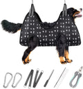 Pet Dog Grooming Hammock Harness for Nail Trimming (XXL 120lb), Dog Sling for Cutting Nail, Dog Hanging Holder Hanger for Clipping Nail with Nail Clippers, Nail File, Pet Comb
