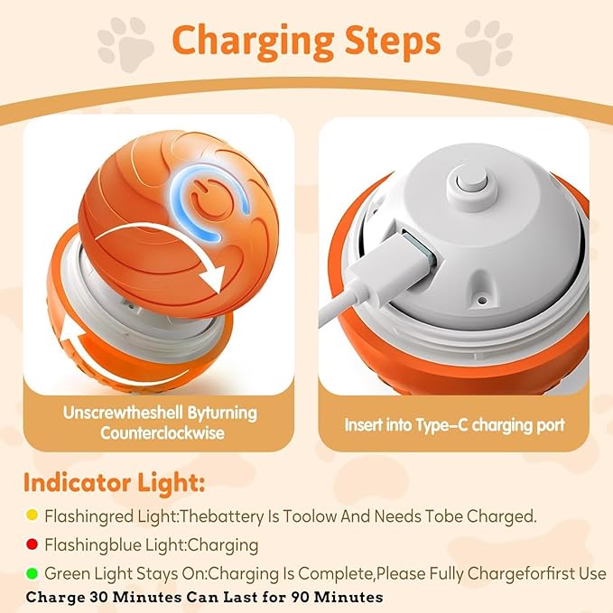 2 Packs Smart Jumping Ball for Dogs,2025 New Vibrating DogBall, Smart Jumping Ball DogToy, Interactive DogBall, Shaky BallToy for Dogs, BouncingBall for Dog, for Small Medium Large Dog