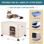 Petsfit Modern Pet Home Enclosure with Concealed Litter Area, Elegant Cat Furniture with Entryway, Indoor Pet Shelter & Side Table, Ideal for Cats and Small Pets Under 22lbs,31" L x 20.5" W x 20.5" H