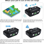 WIEZ GPS Wireless Dog Fence for Outdoor, Electric Dog Fence Collar with 3 Correction Mode, Pet Containment System for Most Dogs