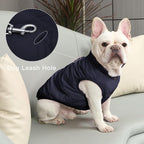 2 Layers Fleece Lined Warm Dog Jacket for Winter Cold Weather,Soft Windproof Medium Dog Coat,Blue XL