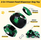 IFOYO Frozen Treat Dog Toy Ball for Small to Medium Dogs, Silicone Enrichment Dog Toys to Keep Them Busy, Reduce Anxiety, Puzzle Treat Dispensing Dogs Toys for Slow Food Training, Easy to Clean
