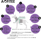 AOFITEE Dog Coat, Warm Dog Jacket, Reflective Winter Coats for Medium Dogs, Turtleneck Dogs Winter Jacket with Harness Built in, Waterproof Windproof Pet Fleece Vest Puffer Jacket, Purple M