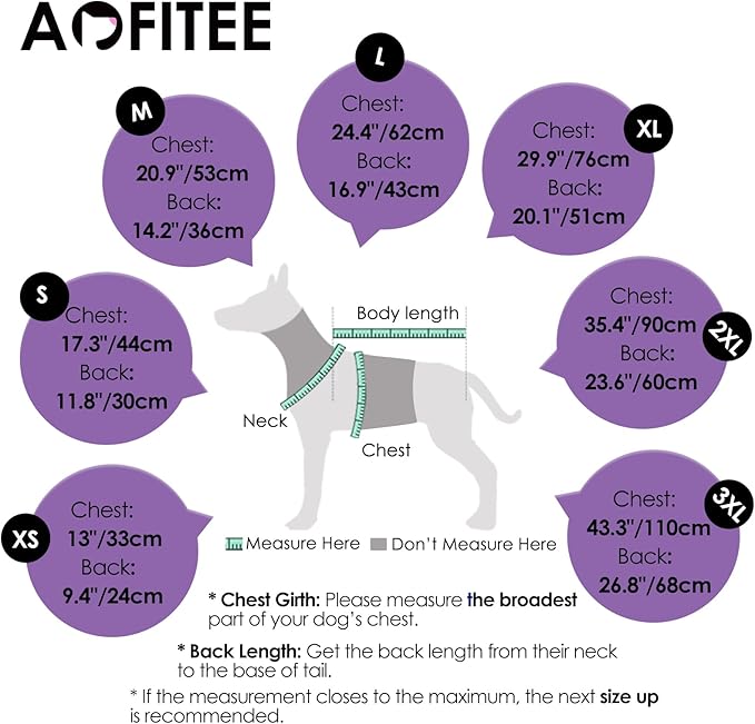 AOFITEE Dog Coat, Warm Dog Winter Coat for Large Dogs, Reflective Turtleneck Dogs Jacket with Harness Built in, Waterproof Windproof Pet Puffer Jacket Fleece Vest for Cold Weather, Purple XXXL