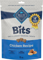 Blue Buffalo Bits Soft Dog Treats for Training, Made With Natural Ingredients & Enhanced with DHA, Chicken Recipe, 19-oz Bag