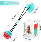 Interactive Dog Toys Tug of War, Mentally Stimulating Toys for Dog, Puppy Teething Toys for Boredom to Keep Them Busy, Dog Puzzle Treat Food Dispensing Ball Toy for Small Medium Dogs on Smooth Floor