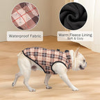 SCENEREAL Dog Winter Coat Boy Girl- Warm Jacket with Built-in Harness for Small & Medium Dogs, Fall Winter Waterproof Cold Weather Coat, Fleece Puffer Vest - Windproof Snow Puppy & Pet Clothes