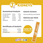 Choolip Squeeze Vita Stick Lickable Cat & Dog Treats – 14 Sticks (2×7 Value Bundle) Kidney Support, Creamy Grain-Free Puree with CoQ10, Omega 3 & Vitamin E for Hydration & Renal Health