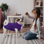 Kuoser XL Insulated Dog Vest | Big Breed Jacket for Huskies & Shepherds | Reinforced Seams Withstand Snow Play, Breathable, Purple XL