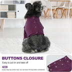 IDOMIK Dog Recovery Suit, Dog Surgery Recovery Suit Front Legs, Comfy Joint Leg Sleeves After Surgery, Elbow Braces Protector for Leg Injuries & Joint Pain, Cone Collar Alternatives,Purple,S