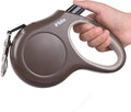 Fida Retractable Dog Leash, 16ft Heavy Duty Pet Walking Leash for X-Small/Small/Medium/Large Dog or Cat up to 110 lbs, Tangle Free. One-Hand Brake (Large, Coffee)