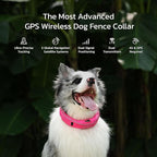 SATELLAI Dog Wireless Fences, Gray The Most Advanced GPS Dog Collar with AI Analysis, Precise Positioning, 5-Day Battery, and IP68 Waterproof, Flexible Virtual Fencing for Medium & Large Dogs