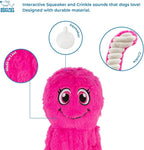 Best Pet Supplies Interactive Squeaky Dog Chew Toy, Ideal Dog Toys for Chewers, Small, Medium & Large Dogs, and Fetch Lovers - Octomutant (Fuchsia), Large