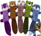 Jalousie 5 Pack Stuffingless Dog Crinkle Paper Toys Dog Toy Dog w/Durable Liner No Stuffing Dog Toy - Dog Toys for Pets Dogs No Stuffing Dog Crinkle Sound Toy for Medium Large Dogs