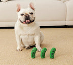 3 Pack Squeaky Dog Toys, Soft Latex Rubber Squeaky Ball for Small Dogs Puppies, Cute Bounce Squeak Crunchy Pickle Pet Dog Toy