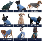 IECOii 2 Pack Sleeveless Dog Tees Shirt | Comfortable & Lightweight Fabric, Easy On/Off for Active Dogs, Grey+Blue, L