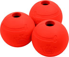 Chew King Flavored Rubber Ball Collection, 2.5 Inch Beef Flavor Rubber Balls 3-Pk