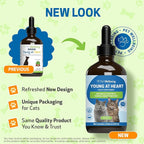 Pet Wellbeing Young at Heart for Cats - Vet-Formulated - Heart Health, Circulatory & Cardiovascular System, Hawthorn, Motherwort, Schisandra - Holistic Supplement 4 oz (118 ml)