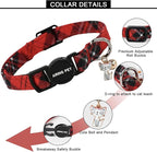 ARING PET 2 Pack Christmas Cat Collars-Cute Cat Collar Breakaway with Bell&Pendant, Adjustable Christmas Plaid Kitten Collars with Safety Buckle for Girl and Boy Cats