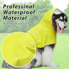 Dog Raincoat Hooded Slicker Poncho - Reflective Lightweight Pet Rain Jacket Coat,Dog Waterproof Raincoat with Adjustable Belly Strap for Small,Medium, Large Dogs (Green, X-Large)