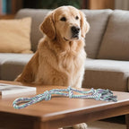 Dog Rope Toys for Large/Medium Aggressive Chewers, Tough Cotton Chew Toy, 3 Feet 5 Knots Indestructible, Tug of War Dog Pull Rope Teeth Cleaning(5 Knots-19.5Inch)