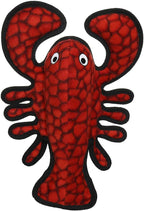 TUFFY - World's Tuffest Soft Dog Toy - Ocean Larry Lobster -Squeakers - Multiple Layers. Made Durable, Strong & Tough. Interactive Play (Tug, Toss & Fetch). Machine Washable & Floats. (Combo Pack)