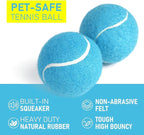 PrimePets Tennis Balls for Dogs, 2.5 Inch Thick Bouncy Ball for Dogs, Interactive Fetch Dog Toy Balls for Indoor Outdoor Play Fetch Dog Balls for Medium, Large Dogs