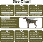 QBLEEV Warm Dog Jacket - Reflective, Adjustable Winter Coat with Turtleneck for Cold Weather, Waterproof Fleece Snowsuit for Small, Medium, Large Dogs