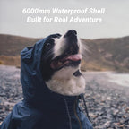 Dog Raincoat with Hood for Medium and Large Dogs - Heavy Rain Resistant Rain Coat for Dogs with 6000mmH2O Waterproof Rating | Lightweight and Adjustable Waterproof Dog Coat | 60 (L)