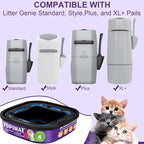 Jumbo Square Refill Bags 2 Pack – Lasts Up to 8 Months – Plant Scented Dog Poop Bags for Dogs – Pet Waste Refills for Odor Control – Fits Pet Genie Dog Waste Disposal System & Litter Genie Pails