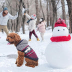 SCENEREAL Dog Sweater for Large Sized Dogs Girl Boy, Turtleneck Pullover Winter Puppy Clothes, Christmas Outfits, Pet Sweatshirt Apparel Knitwear for Golden Retriever, Labrador, Rottweiler, L