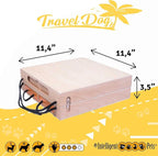 Travel Dog - Portable 2-in-1 Interactive Puzzle Toy and Brain Game for Dogs, Ideal for Mental Stimulation, Dexterity Training and On-The-Go Entertainment