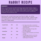 Shepherd Boy Farms Freeze Dried Raw Dog Food, Rabbit Recipe, All Natural, No Synthetics, Made in USA with Goat's Milk & Organic Produce, High Protein, Complete Meal (14oz)