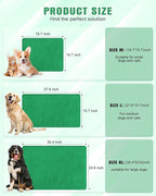 PETNF Outdoor Pet Heating Pad for Cats & Dogs, 100.4-107.6°F Auto Temp Control, Waterproof Fireproof, for Cat House/Dog Kennel/Terrace, Fits Domestic & Stray Pets (Green 15.7"X19.7")