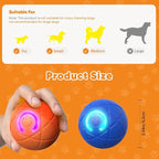 2PCS Shaky Ball Toy for Dogs, Vibrating Dog Ball, USB Rechargeable, Interactive, Automatic Moving, Bouncing, Perfect for Small, Medium, Large Dogs (Small, Cosmic)