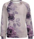 Womens Long Sleeve Tops Y2k Japanese Art Print Sweatshirts Fall Pullover for Women Crewneck Vintage Shirts Boho Tops