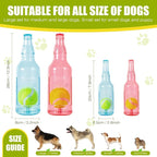 Dog Toy, Dog Squeak Toy, Floating Dog Toy, Interactive Fetch Toy for Play and Training, Bottle Shape with Tennis Ball Inside (Set of Two Large)