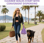 Undoria Purple Poop Bags for Dogs,18 rolls(270 Count Biodegradable Poop Bags,9x13 inches),With Dog Poop Bag Holder– Extra Thick & Leak-Proof Waste Bags for Dogs & Cats,Lavender Scent