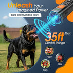 Dog Bark Deterrent Devices, Ultrasonic Anti Barking Device for Dogs, Stopping Own or Neighbor's Dog Barking,Portable Dog Training Device, Safe & Effective for Indoor & Outdoor Use, Black