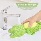 Dog Toys, Dog Squeaker Toys with Crinkle Paper, Stuffed Animal Dog Plush Chewing Toy, Cotton Rope Interactive Toys for Puppy, Small, Middle Dogs (Green Frog)